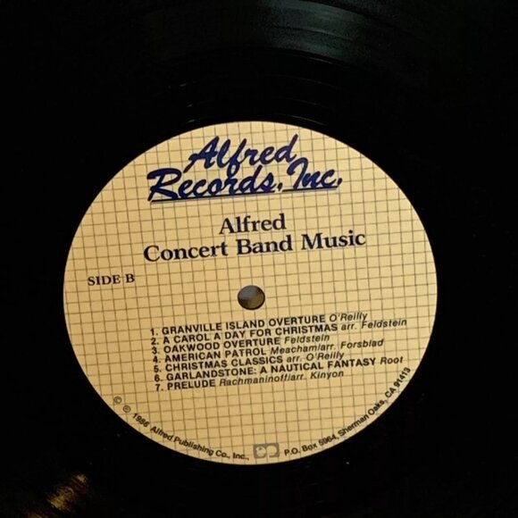 Alfred Concert Band Music (Vinyl, 1986) Alfred Records NM LP Record Album - Picture 11 of 11